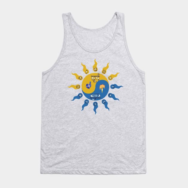 Vernal Equinox (southern hemisphere global) Tank Top by rikarts